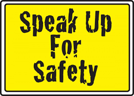 The image with frame Speak Up for Safety